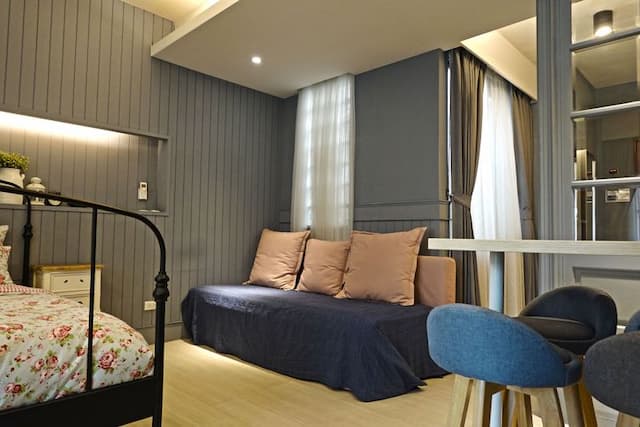 Tainan Daguli's Home-NO:2-3F Moonlight Grey Double Room-4