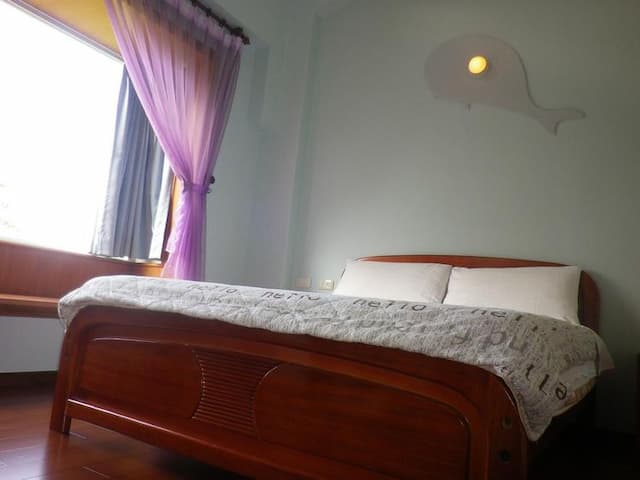 湖水映渡假民宿-鯨魚二人房-4