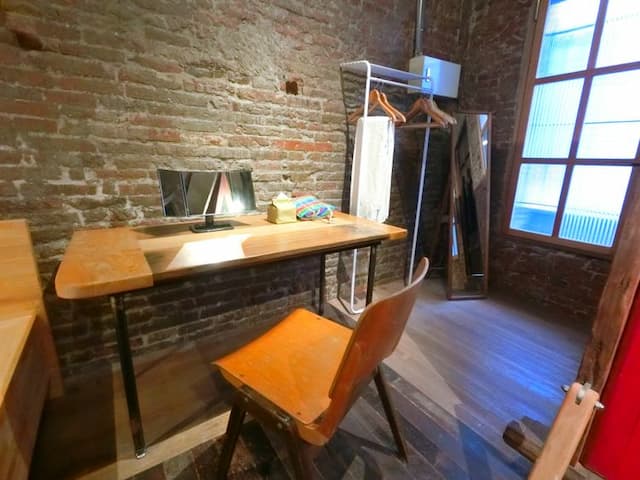 wabisabi-100years Chinese Qing Dynasty and Japan Mixed style Old Tainan Patio House-Patio Double Room-5