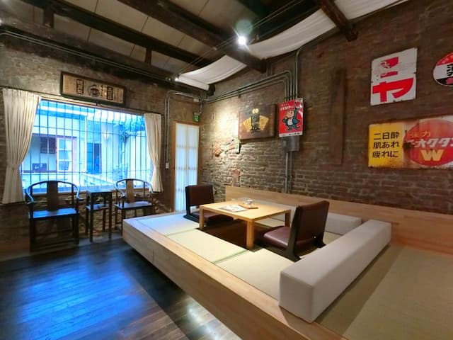 wabisabi-100years Chinese Qing Dynasty and Japan Mixed style Old Tainan Patio House-Patio Double Room-2