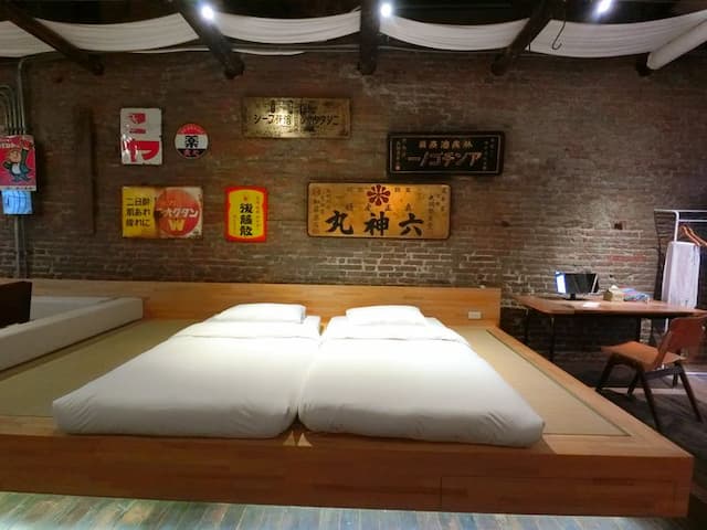 wabisabi-100years Chinese Qing Dynasty and Japan Mixed style Old Tainan Patio House-Patio Double Room-4