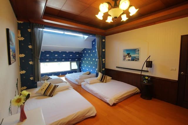 송 맨스 엣지 홀리데이 홈 Yilan Pine Villa Homestay-Landscape family eight-room-1