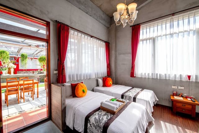 팜랜드 비앤비 Farmland b&b-Pumpkin Twin Room - 2 Twin Beds-1