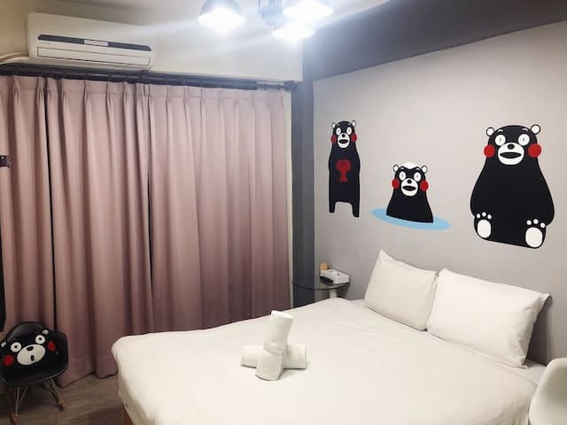 Feng Chia. Music Mu Lè mù-Economy double room (no pick room)-5