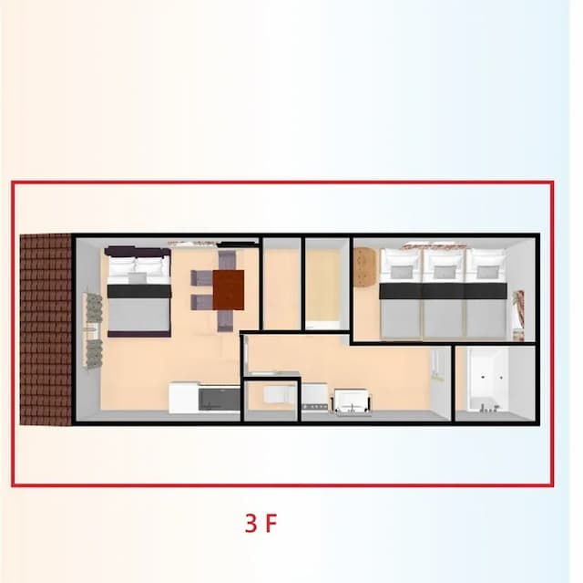 快樂大阪民宿｜地鐵站步行3分/直達車心齋橋難波9分鐘-Deluxe five guest rooms. Namba ★supermarket★WiFi、Bike-12