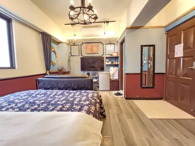 ❤一中安心租屋社❤有統編收據-大間4A雙人房【需走1層樓梯】●窗戶面向住宿區露天走廊-9