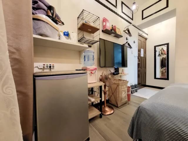 ❤一中安心租屋社❤有統編收據-小間3A雙人房【不需走樓梯】●位於該棟大門旁第1間●窗戶面向住宿區露天走廊-8