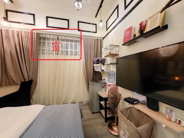 ❤一中安心租屋社❤有統編收據-小間3A雙人房【不需走樓梯】●位於該棟大門旁第1間●窗戶面向住宿區露天走廊-6