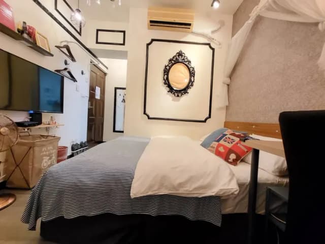 ❤一中安心租屋社❤有統編收據-小間3A雙人房【不需走樓梯】●位於該棟大門旁第1間●窗戶面向住宿區露天走廊-4