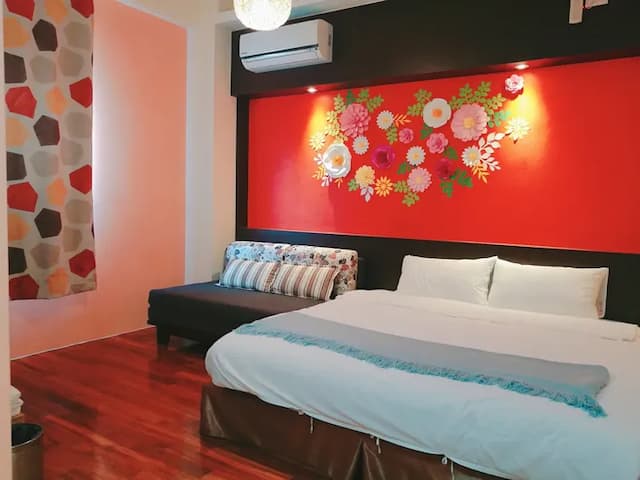 Penghu 198 Red Hat Bed and Breakfast-Comfort double B42-2