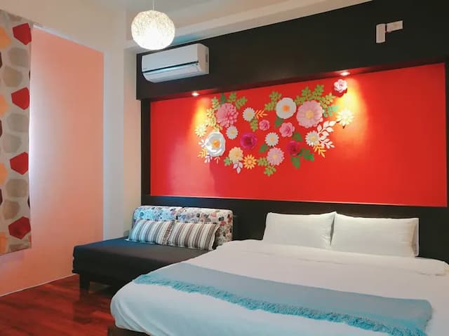 Penghu 198 Red Hat Bed and Breakfast-Comfort double B42-1
