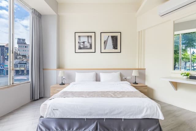 台南良辰暖居｜鄰近神農街、設有溜滑梯房-經典雙人房-B01-3