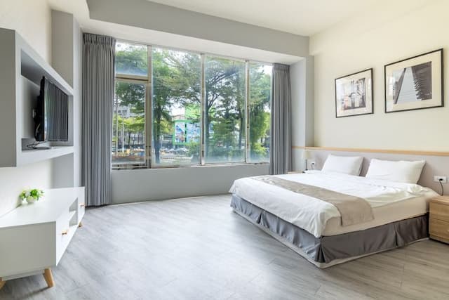 台南良辰暖居｜鄰近神農街、設有溜滑梯房-經典雙人房-B01-1