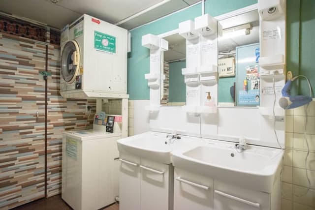 Washing stand on each floor