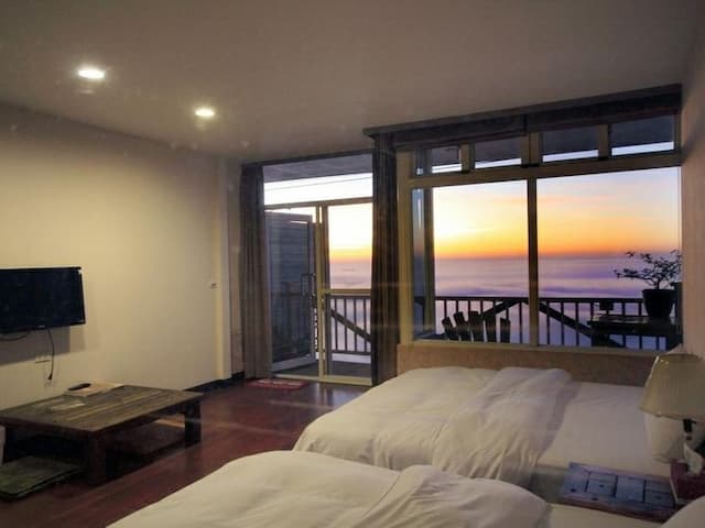 스카이 라운지 b&b, 대만, 일월담, 시투 근처 seukai launji b&b, daeman, il-woldam, situ geuncheo-Quadruple room-1