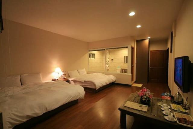 스카이 라운지 b&b, 대만, 일월담, 시투 근처 seukai launji b&b, daeman, il-woldam, situ geuncheo-Quadruple room-8
