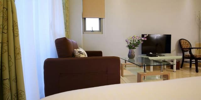 小松鼠電梯民宿｜親子DIY烘焙-典雅四人房-5