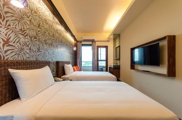 沐府海旅｜近安平河畔-庫塔海景雙床房-5