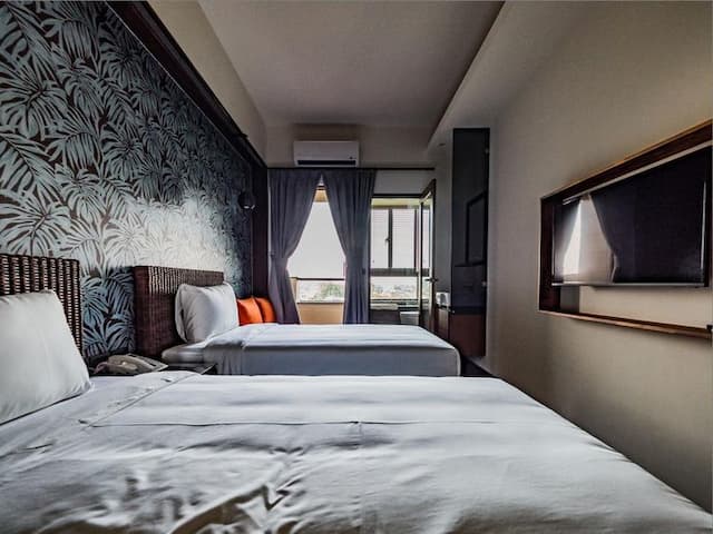 沐府海旅｜近安平河畔-庫塔海景雙床房-7