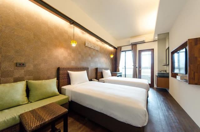 沐府海旅｜近安平河畔-庫塔海景雙床房-1