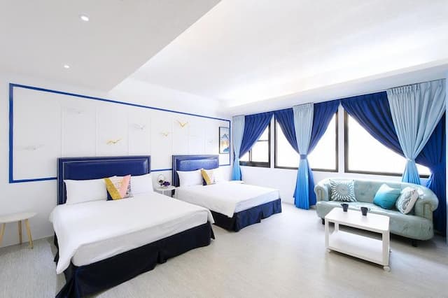 知竹常樂主題民宿-漩藍四人房（不含早）-1