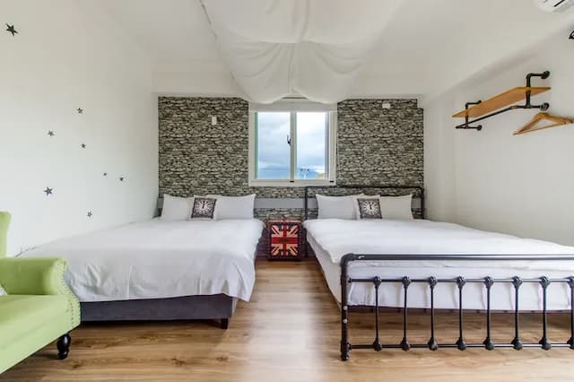 Wilderness1138 Huelien B&B.-Quadruple Room with Mountain View and Balcony-5