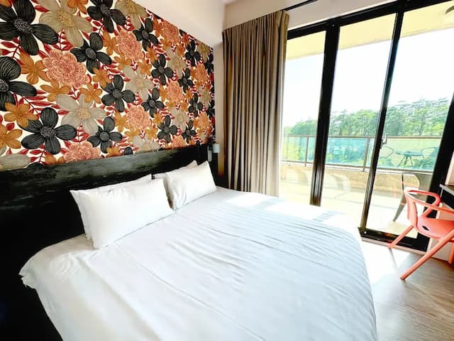 默默旅宿-簡簡單單雙人房(高樓層)-3