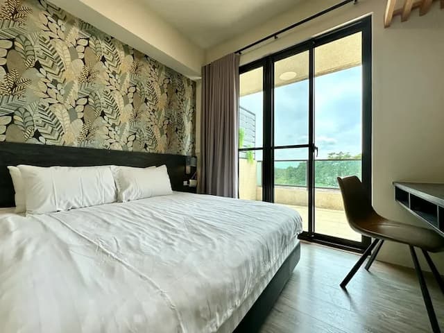 默默旅宿-平日優惠｜簡簡單單雙人房(高樓層)-2