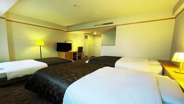 APA飯店 金澤西 | 距金澤站有15分鐘車程或40分鐘巴士車程-禁菸三人房【不挑房】-1