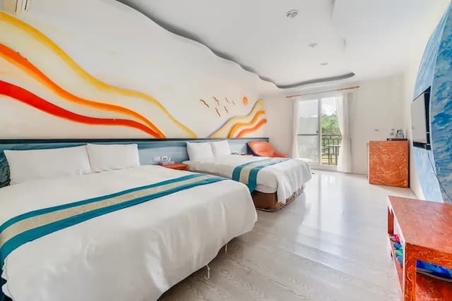 墾丁圍園旅店-山景四人房-附浴缸-1