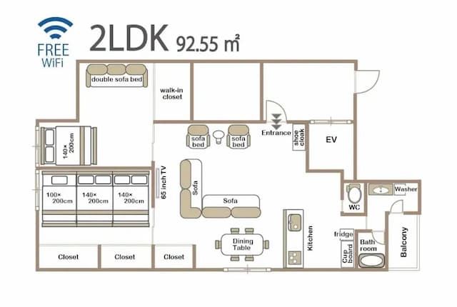 Shinsaibashi Higashi Building B&B 201-#201｜3-11 people occupancy-15