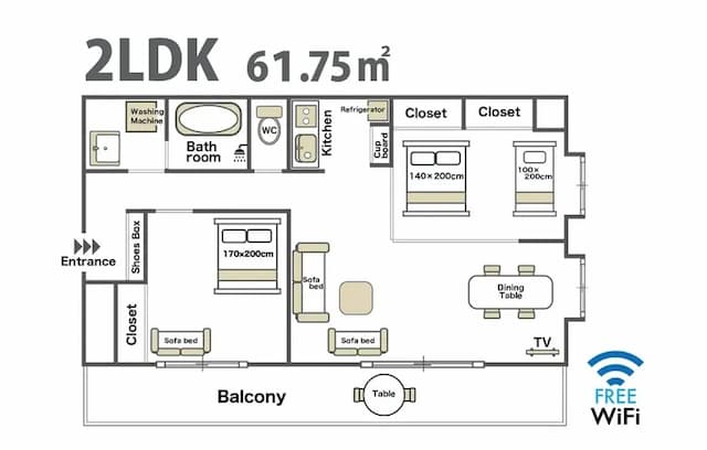 La Foret 島之內旅居 401｜松屋町站&長堀橋站步行8分-#401｜3-10人入住-15