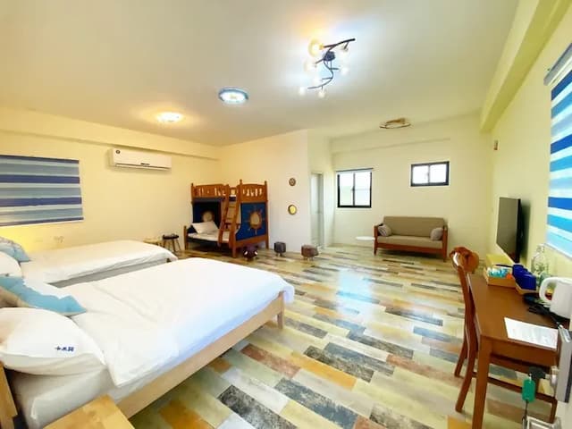 Camino B&B-Penghu Camino B&B-Comfortable Group Room for Six People (Tujun)-3