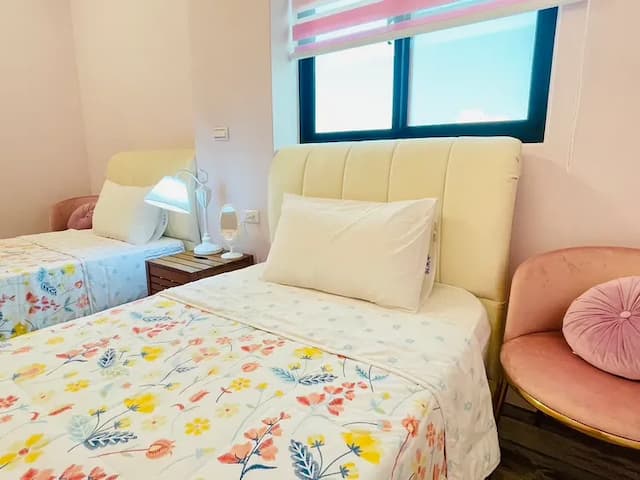 Camino B&B-Penghu Camino B&B-Comfortable Double Room with Shared Beds (Lilac)-4