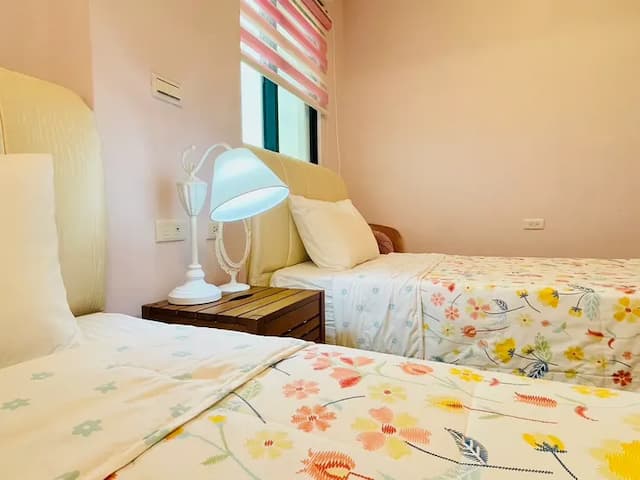 Camino B&B-Penghu Camino B&B-Comfortable Double Room with Shared Beds (Lilac)-2