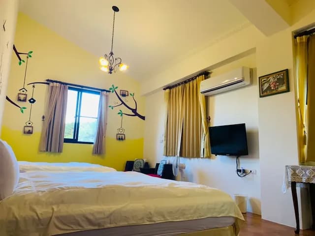 Tenlai Leisure Homestay | Free Breakfast-満足と感謝‧4人部屋 マウンテンビュー-2