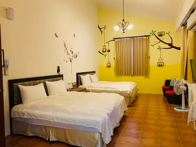 Tenlai Leisure Homestay | Free Breakfast-満足と感謝‧4人部屋 マウンテンビュー-1