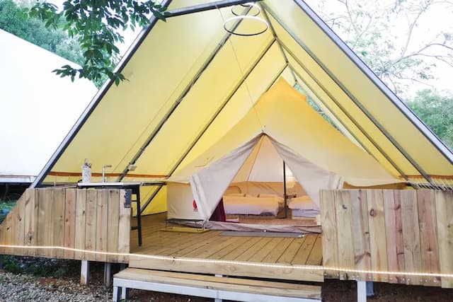 Love spending camping-[Tent-free] Temple tent (public bathroom)｜5M*5M-1