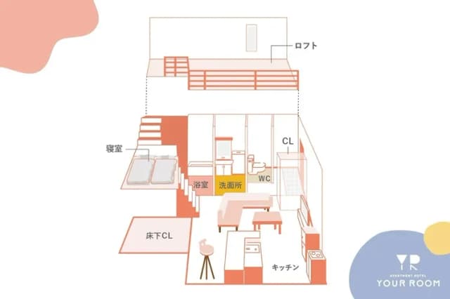 YOUR ROOM 熊本站-6｜熊本站步行7分-105-11