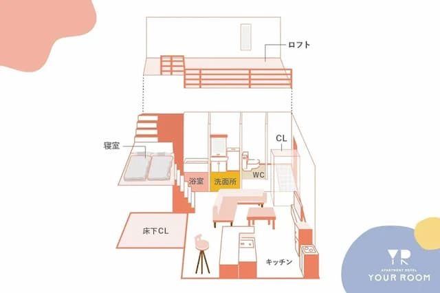 YOUR ROOM 熊本站-6｜熊本站步行7分-105-11