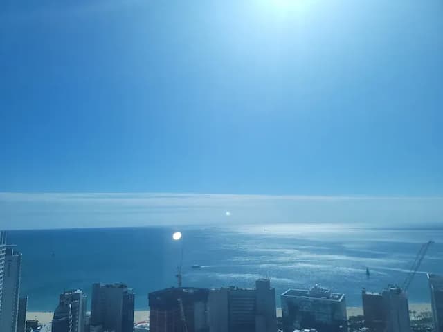 객실에서 보이는 오션뷰