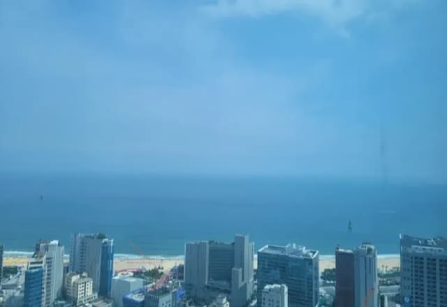 객실에서 보이는 오션뷰