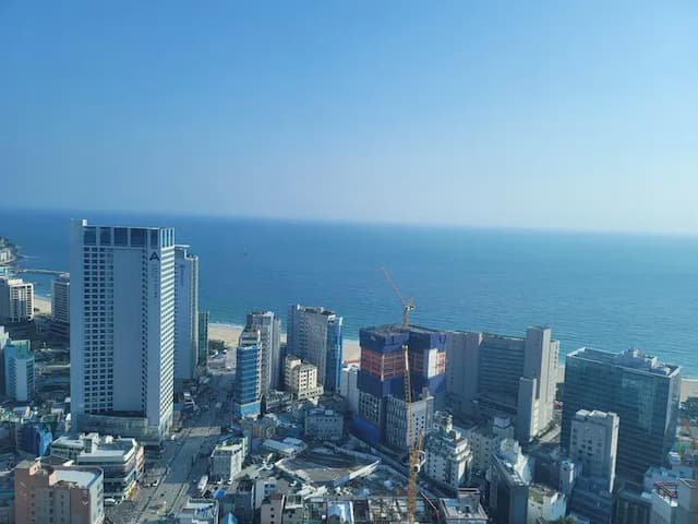 객실에서 보이는 오션뷰