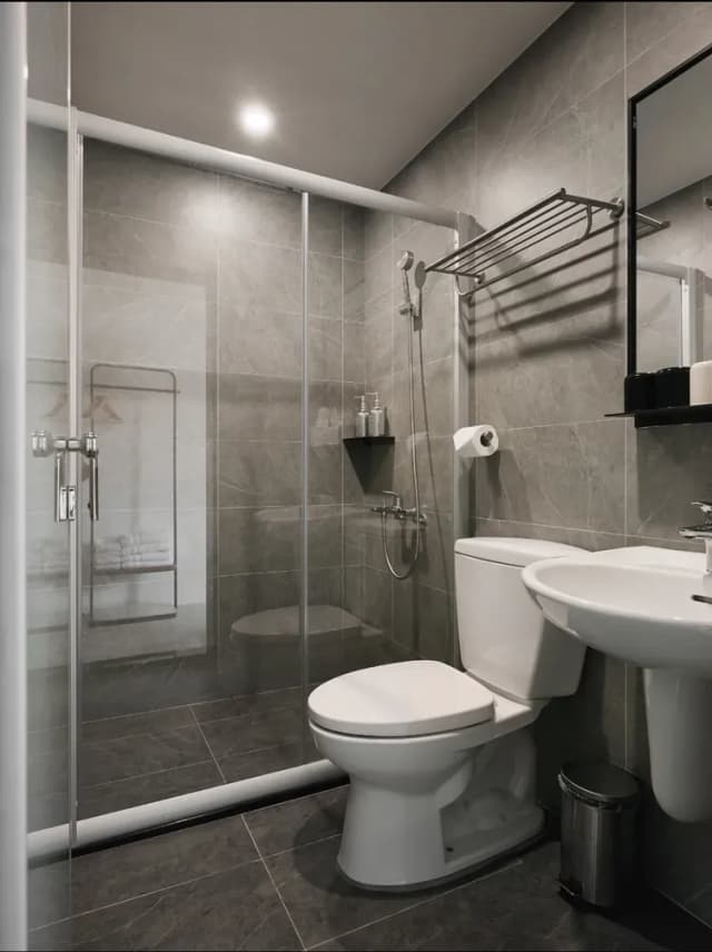 廣發寓所｜可10-20人包棟、麻將/BBQ/KTV、近海安路商圈-經典雙人房-無浴缸-5