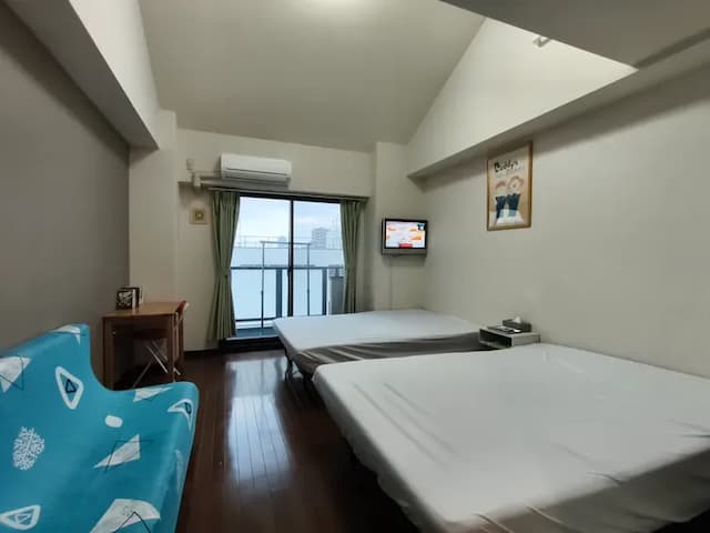 塩草旅居｜蘆原橋站歩行4分/一層一戶/附設電梯/方便至關西機場-South Village 601帶頂樓休息室免費獨占使用權-7