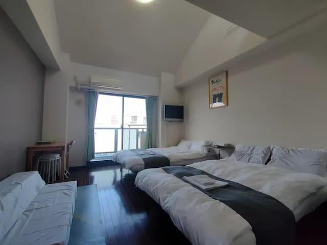 Within walking distance of Airport Bus Terminal/JR Namba Station, 5 minutes walk from JR Ashiharabashi Station, 1 room per floor-South Village Premium-6