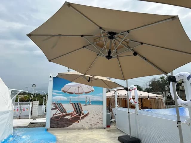 黃金藍海仙境｜2月全新開幕、免裝備、懶人露營-【免裝備】神殿帳4人帳-7