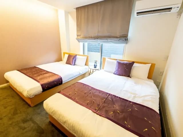 Grand Base廣島站前｜廣島站步行10分/廣島球場開車7分-標準雙床房【不挑房】-2