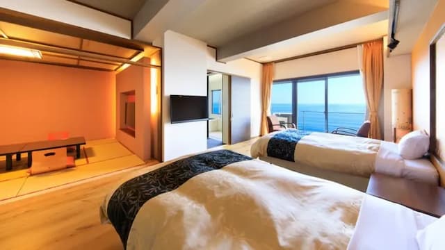 別府溫泉 海濱旅館 美松 大江亭｜別府站步行12分-頂層和洋室附展望露天浴池【不挑房】-2