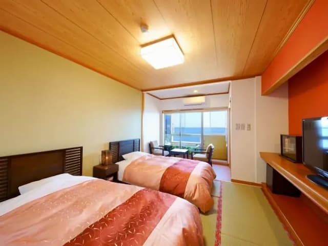 別府温泉 天空湯房 清海荘｜近JR別府站/海地獄開車15分-和洋室附半露天浴池【不挑房】-4